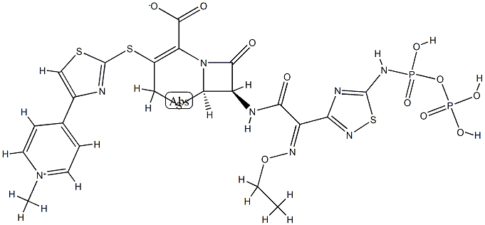 头孢洛林酯杂质3 结构式