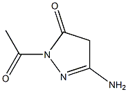 3H-Pyrazol-3-one,2-acetyl-5-amino-2,4-dihydro-(9CI) 结构式