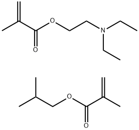 2-Propenoic acid, 2-methyl-, 2-(diethylamino)ethyl ester, polymer with 2-methylpropyl 2-methyl-2-propenoate 结构式