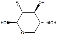 beta-D-Xylopyranose, 2-deoxy-2-fluoro- (9CI) 结构式