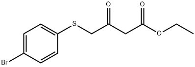 Ethyl 4-[(4-bromophenyl)thio]-3-oxobutanoate 结构式