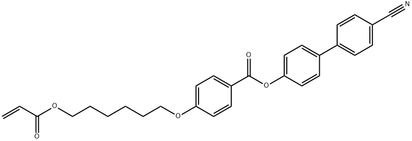 4[4[6-Acryloxyhex-1-yl)oxyphenyl]carboxy-biphenyl-4′-carbonitrile 结构式