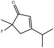 2-Cyclopenten-1-one,5-fluoro-5-methyl-3-(1-methylethyl)-(9CI) 结构式