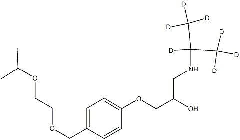 BISOPROLOL-D7 HEMIFUMARATE 结构式