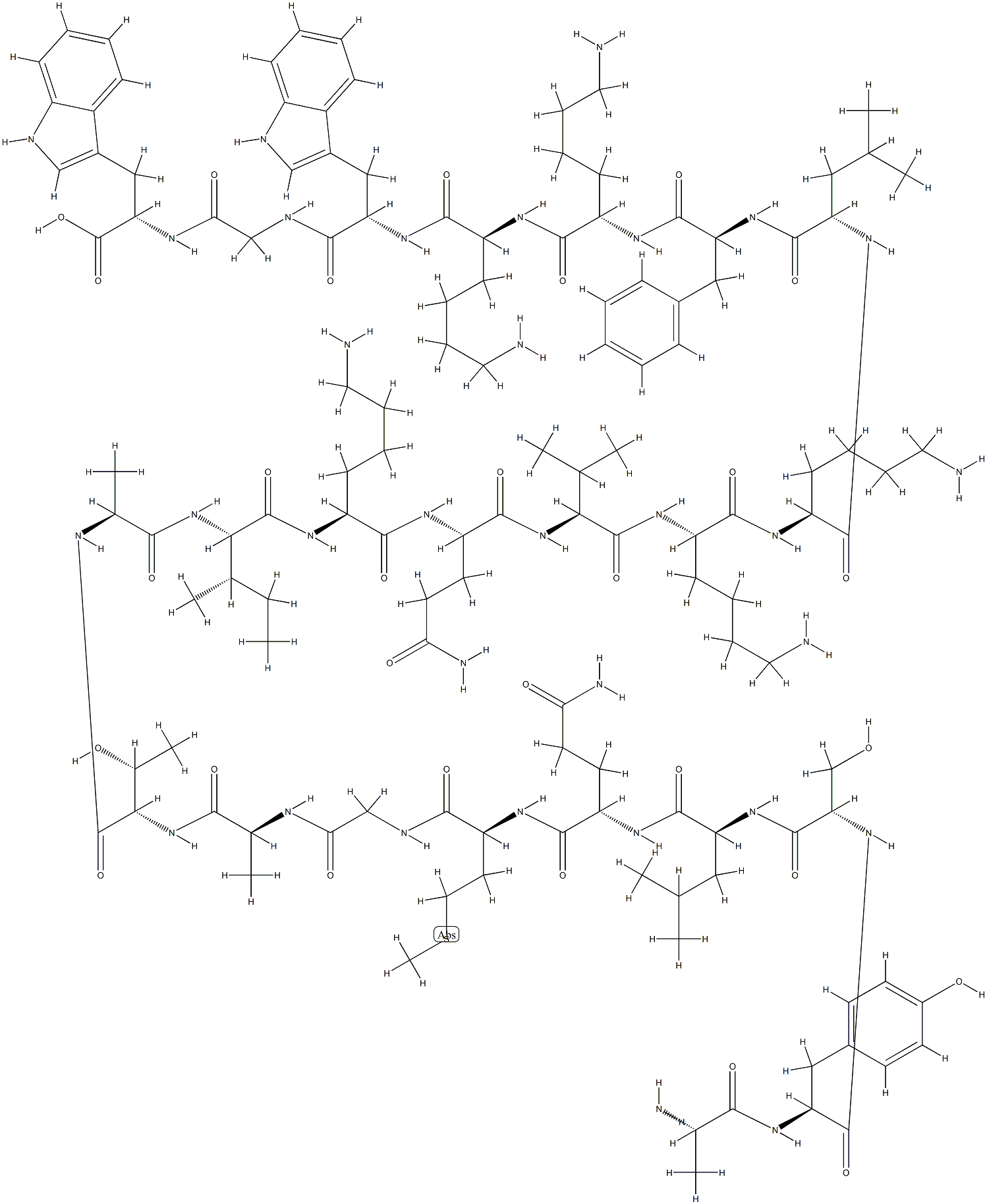 抗菌肽PLANTARICIN A 结构式