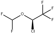 R-(-)-Isoflurane 结构式