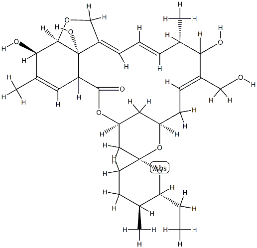 13,29-dihydroxymilbemycin A4 结构式