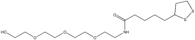 LIPOAMIDO-PEG3-OH 结构式