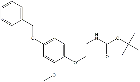 N-tert-Butyloxycarbonyl-2-(4-benzyloxy-2-Methoxyphenoxy)-ethylaMine 结构式