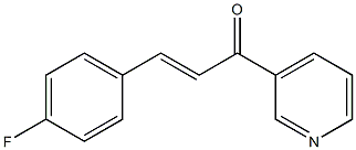 3-(4-fluorophenyl)-1-(3-pyridinyl)-2-propen-1-one 结构式