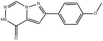 2-(4-甲氧基苯基)吡唑并[1,5-D][1,2,4]三嗪-4(5H)-酮 结构式