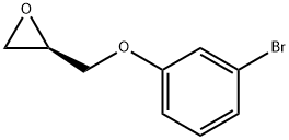 (2R)-2-[(3-溴苯氧基)甲基]-环氧乙烷 结构式