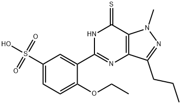 脱哌嗪基硫代西地那非 结构式