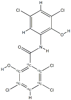 [13C6]-氧杂环己烷 结构式