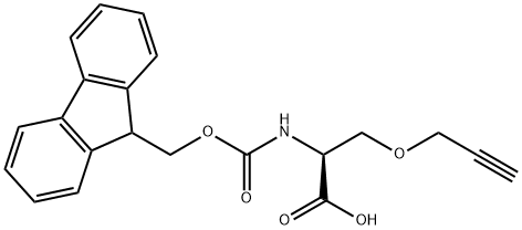 FMOC-丝氨酸(O-炔丙基)-OH 结构式