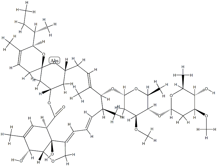 (13R)-5-O-Demethylavermectin A(sub 1a) hydrate 结构式