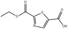 2-(ethoxycarbonyl)thiazole-5-carboxylic acid 结构式