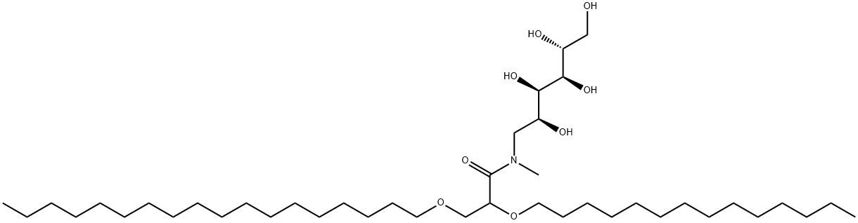 1-stearyl-2-myristylglycerate-3-N-methylglucamine 结构式