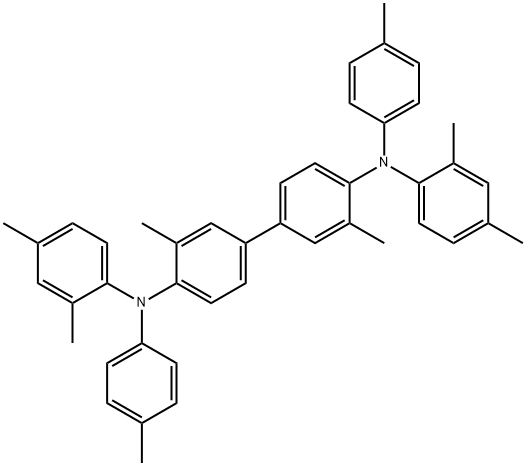 N,N'-(2,4-DiMethyl-phenyl)-N,N'-(4-DiMethyl-phenyl)-(3,3'-DiMethyl-biphenyl)-4,4'-diaMine 结构式