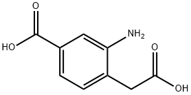 3-Amino-4-(carboxymethyl)benzoic acid 结构式