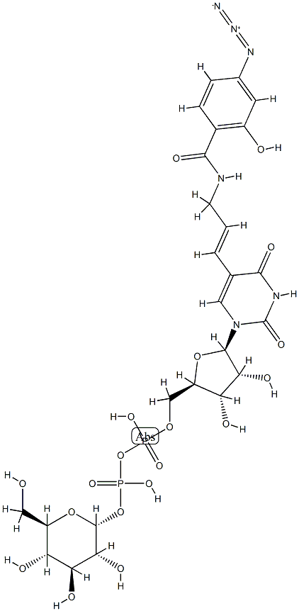 5-(3-(4-azidosalicylamide)allyluridine)- 5'-diphosphoglucose 结构式
