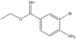 ethyl 4-amino-3-bromobenzimidate 结构式
