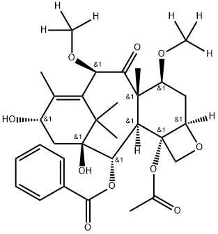 10-Deacetyl-7,10-dimethoxy-Baccatin III-d6 结构式