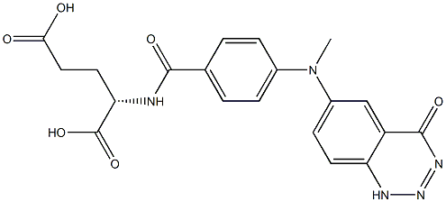 2-aza-2-desamino-5,8-dideazafolic acid 结构式