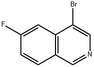 4-溴-6-氟异喹啉 结构式