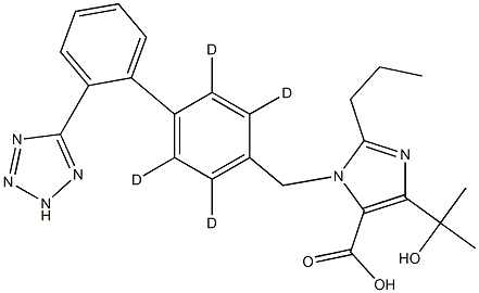 奥美沙坦酯-D4 结构式