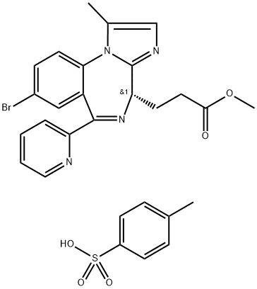 甲苯磺酸瑞马唑仑 结构式