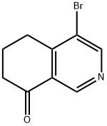 4-溴-6,7-二氢异喹啉-8(5H)-酮 结构式