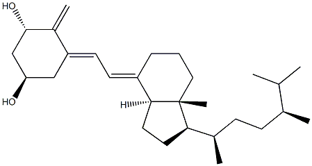 1ALPHA-羟基维生素 D4 结构式