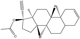 17Α-ETHINYL-5Α-ANDROSTEN-(2)-OL-(17Β)-ACETAT 结构式