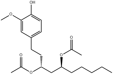 二乙酰氧基-6-姜二醇 结构式
