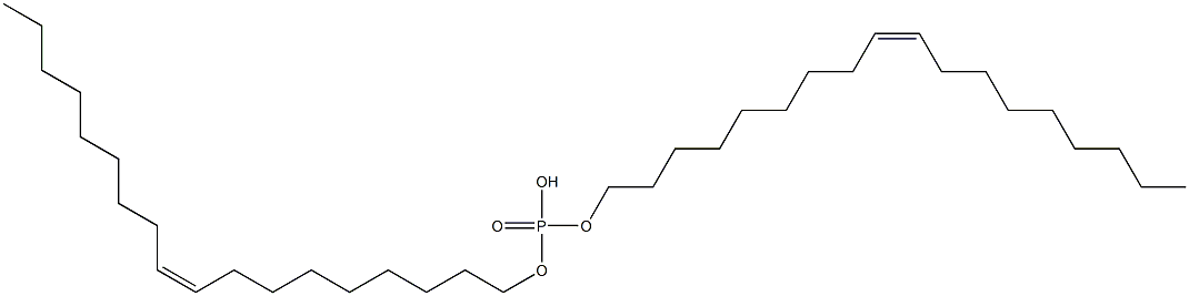 磷酸氢(Z,Z)-9-十八烯酯 结构式