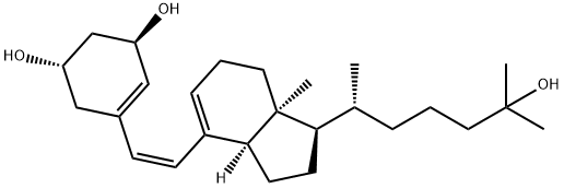 1,25-dihydroxy-19-norprevitamin D3 结构式