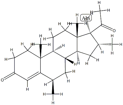 6β,16α-Dimethyl-17-hydroxypregn-4-ene-3,20-dione 结构式