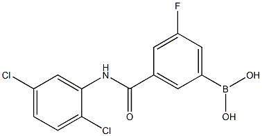 (3-((2,5-二氯苯基)氨基甲酰基)-5-氟苯基)硼酸 结构式