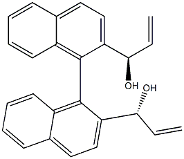 (1R,1'R)-1,1'-[(S)-[1,1'-联萘]-2,2'-二基]二(2-丙烯-1-醇) 结构式