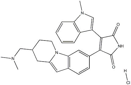 BisindolylMaleiMide XI Hydrochloride 结构式