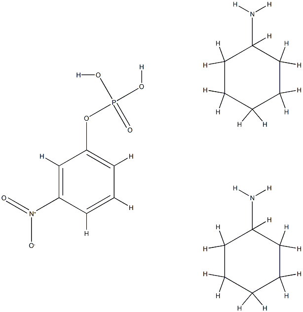 4-硝基苯磷酸二环己基胺盐 结构式