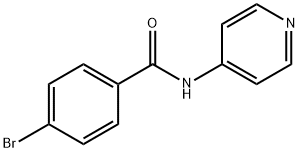 4-bromo-N-pyridin-4-ylbenzamide 结构式