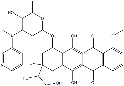 N-(3-pyridylmethyl)dihydroepidoxorubicin 结构式