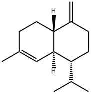 [1R,(-)]-1,2,3,4,4aα,5,6,8aβ-Octahydro-7-methyl-4-methylene-1-isopropylnaphthalene 结构式
