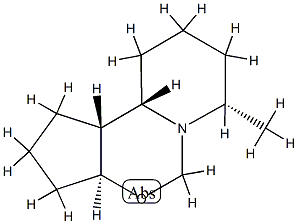 5H-Cyclopenta[e]pyrido[1,2-c][1,3]oxazine,decahydro-7-methyl-,(3a-alpha-,7-alpha-,10a-bta-,10b-bta-)-(9CI) 结构式