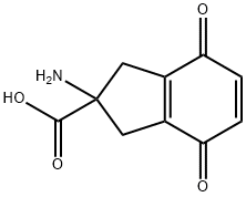 1H-Indene-2-carboxylicacid,2-amino-2,3,4,7-tetrahydro-4,7-dioxo-(9CI) 结构式