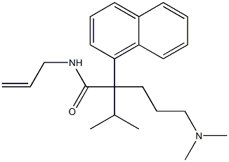 N-Allyl-α-[3-(dimethylamino)propyl]-α-isopropyl-1-naphthaleneacetamide 结构式