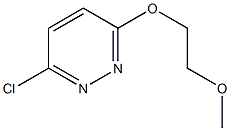 3-氯-6-(2-甲氧基乙氧基)哒嗪 结构式