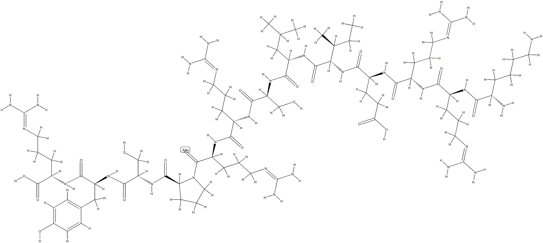 多肽CREBtide 结构式